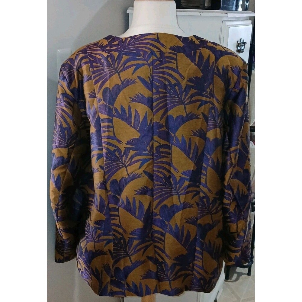 NWT ASHLEY STEWART Womens 28/30 2pc Floral Jacquard Jacket & Pant Career Church - Picture 7 of 14